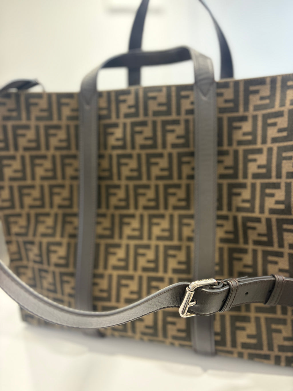 Bolso Fendi Lona Marrón