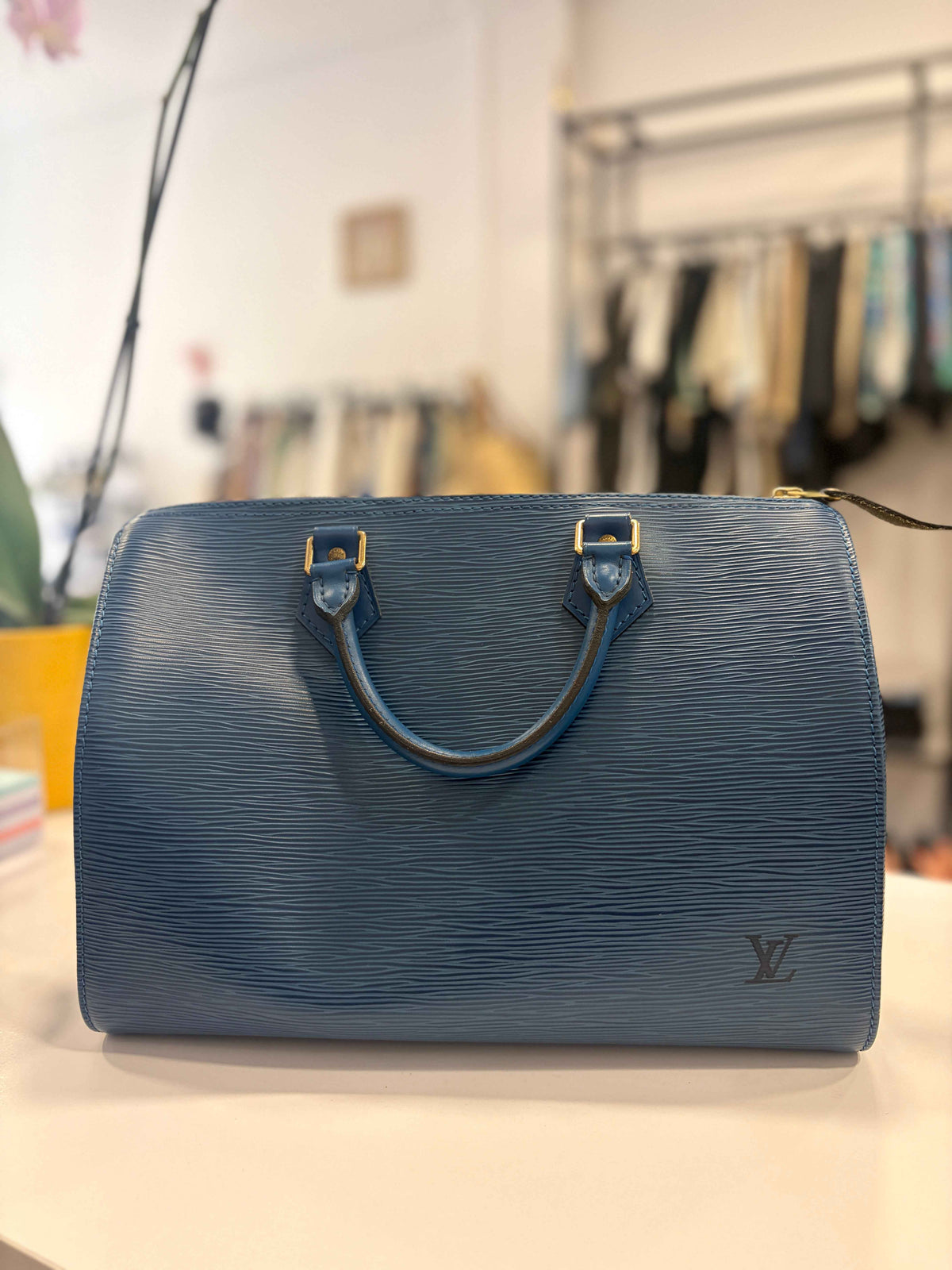 Bolso Speedy Azul Louis Vuitton
