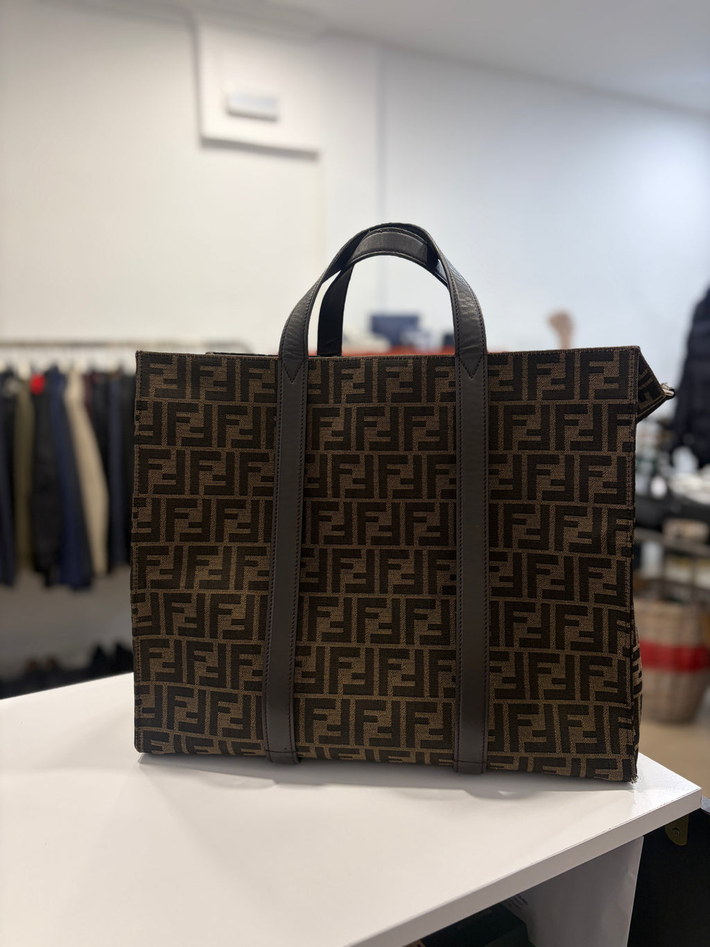 Bolso Fendi Lona Marrón