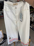 Pantalón Wide Leg Con Bordado MaxMara