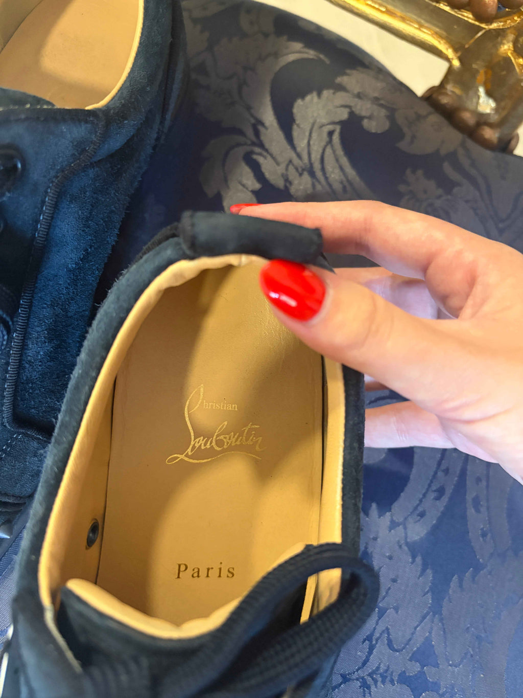 Tenis Louboutin Ante Azul