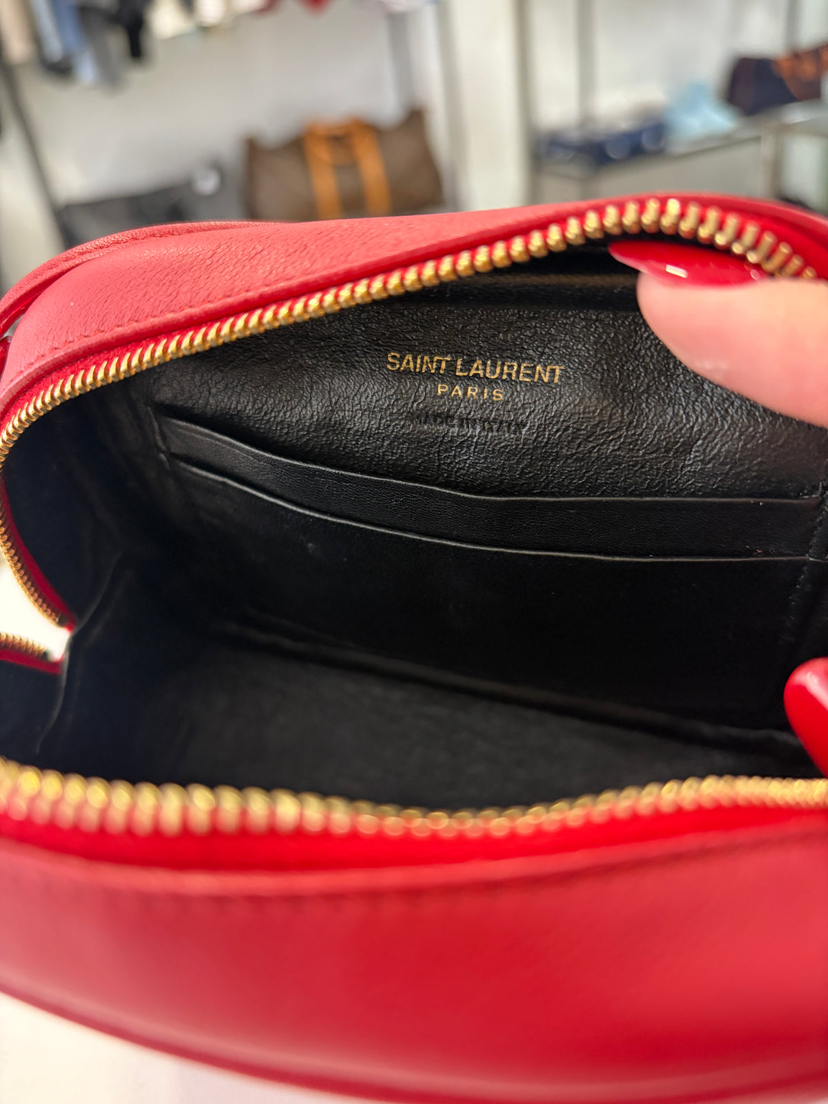 Bolso Saint Laurent Blogger Rojo