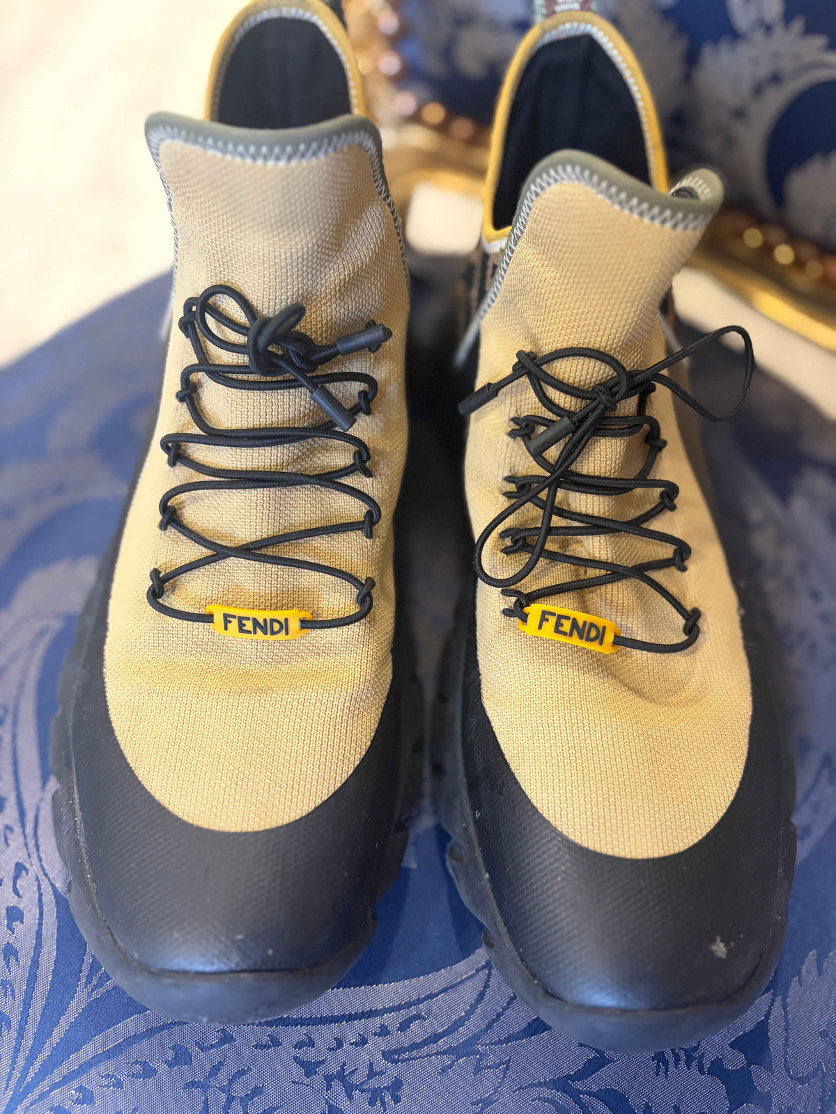 Zapatos Fendi Ff Motif Mesh Slip