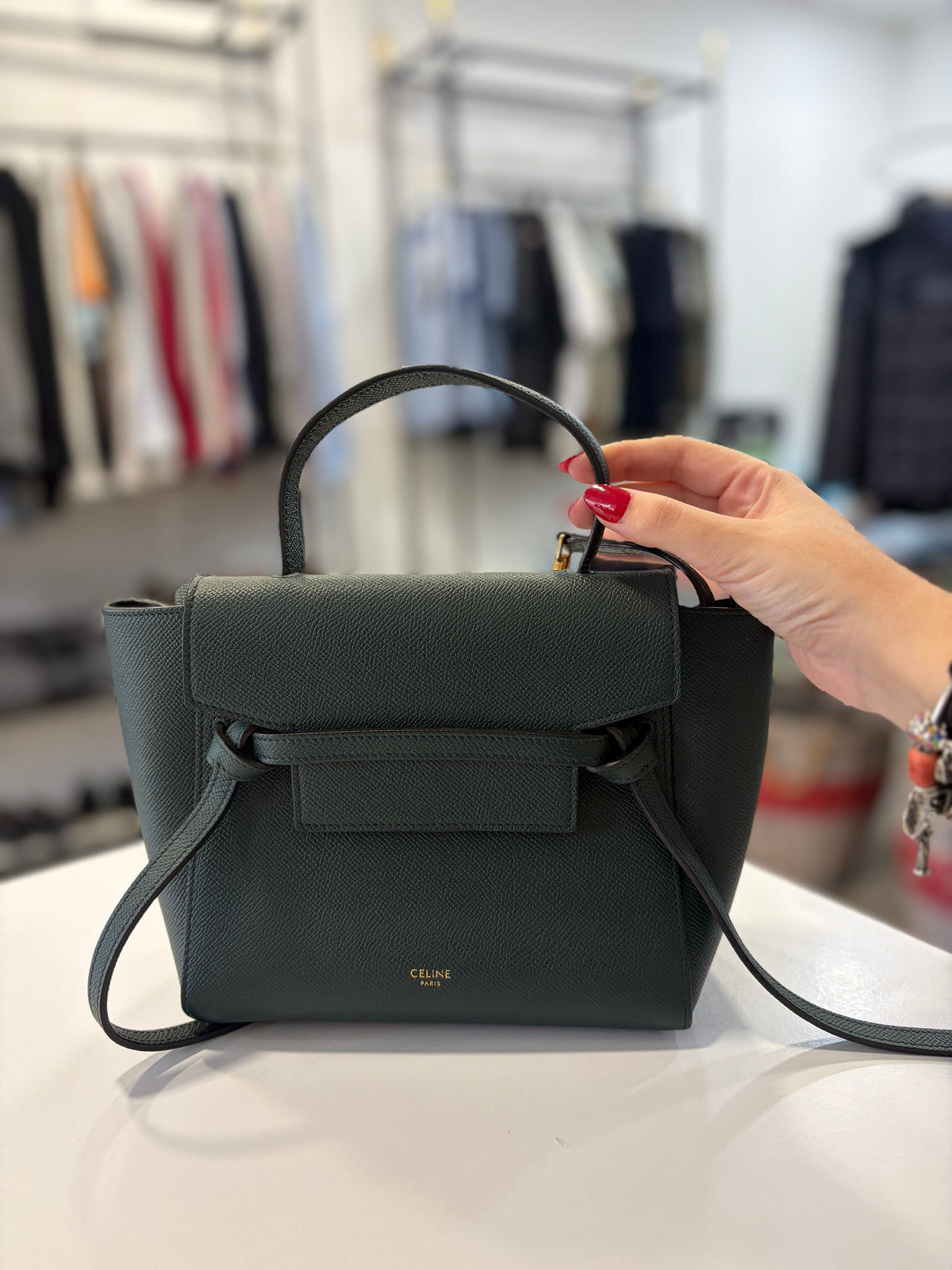 Bolso Céline Belt Verde
