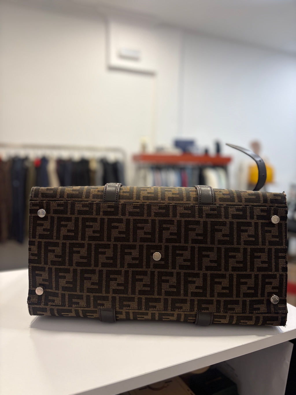 Bolso Fendi Lona Marrón