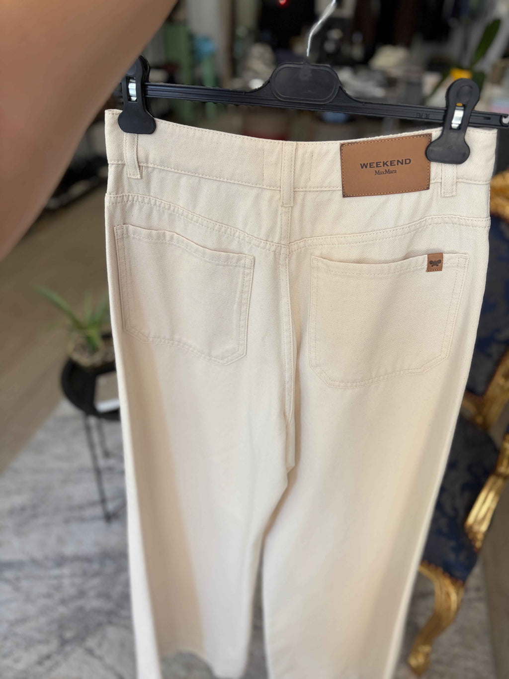 Pantalón Wide Leg Beige MaxMara