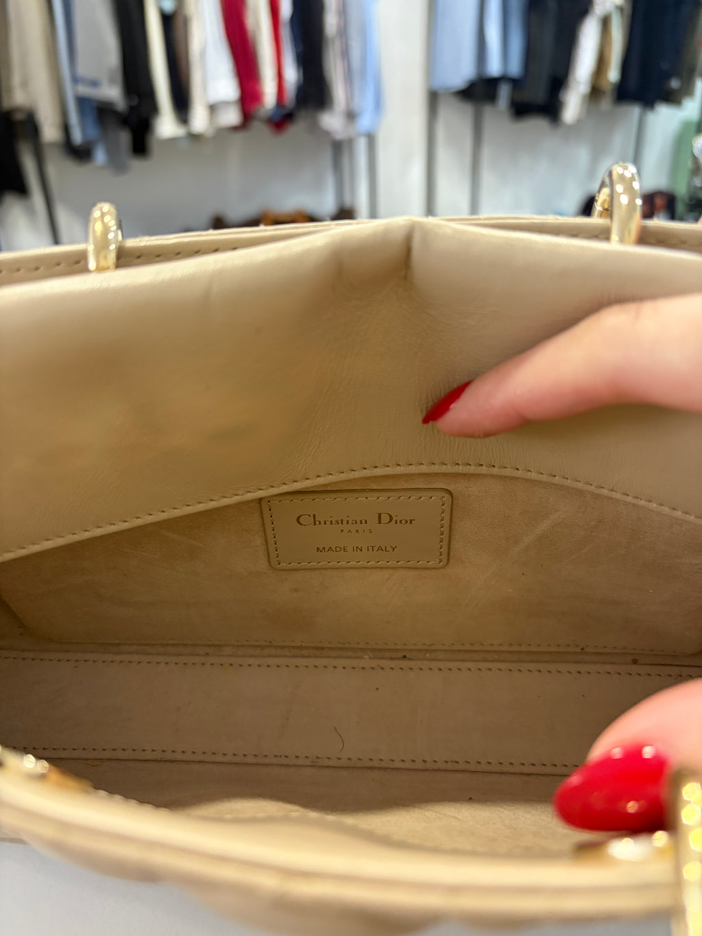 Bolso Lady Dior Beige