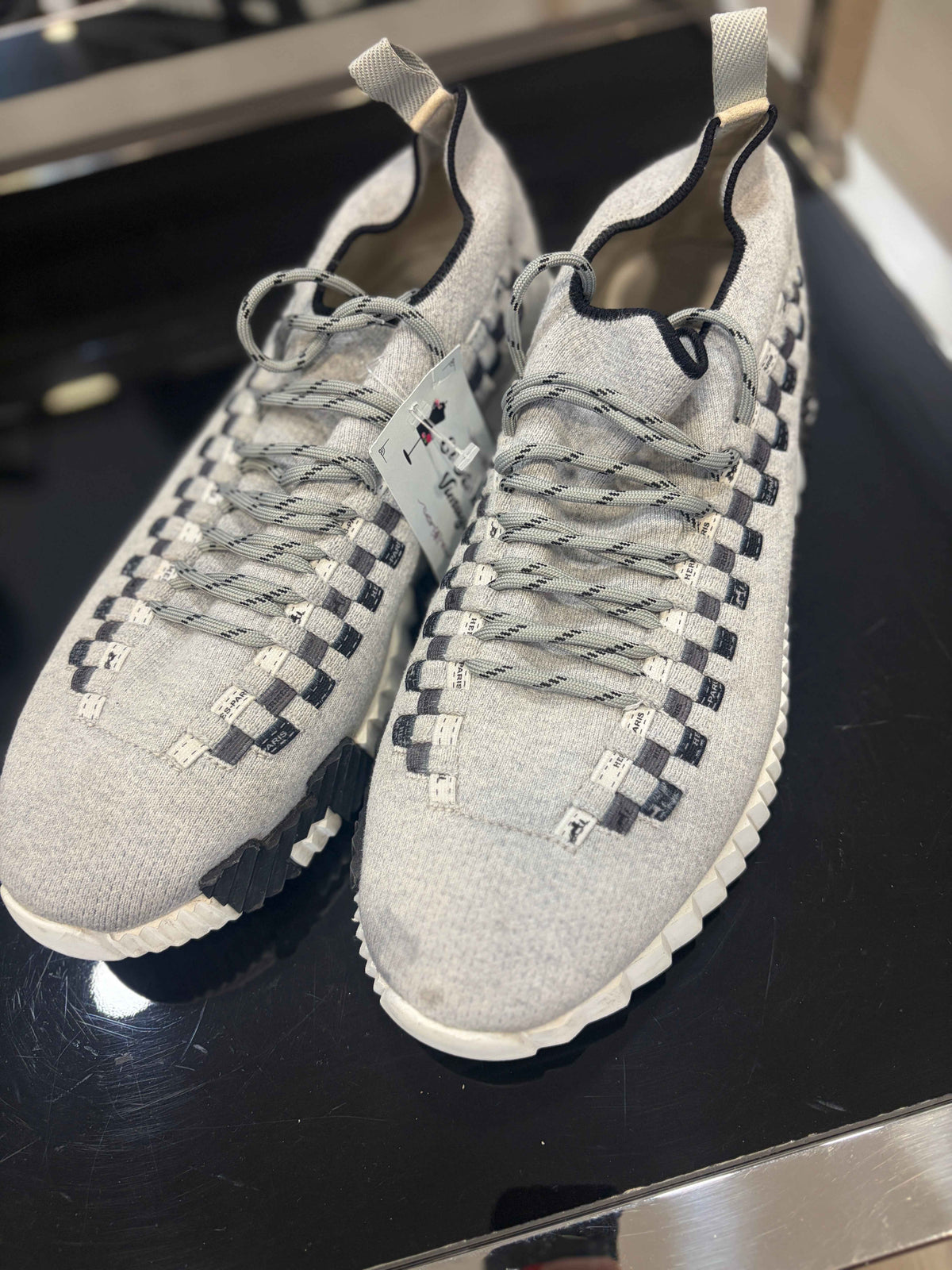 Tenis Hermès Tela Gris