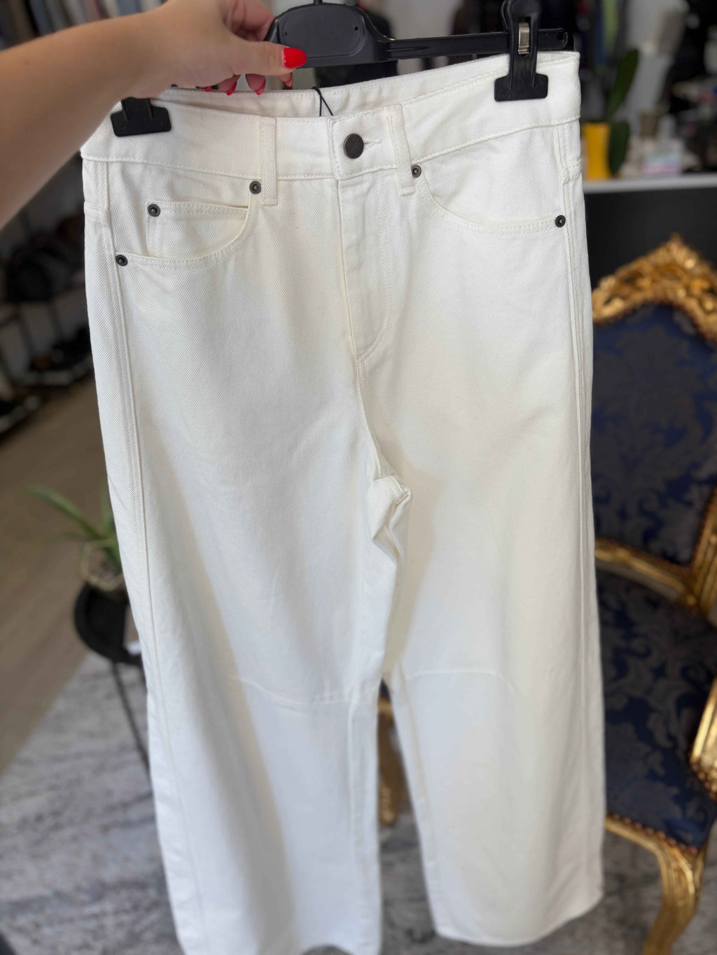 Pantalón Blanco Wide Leg Soeur