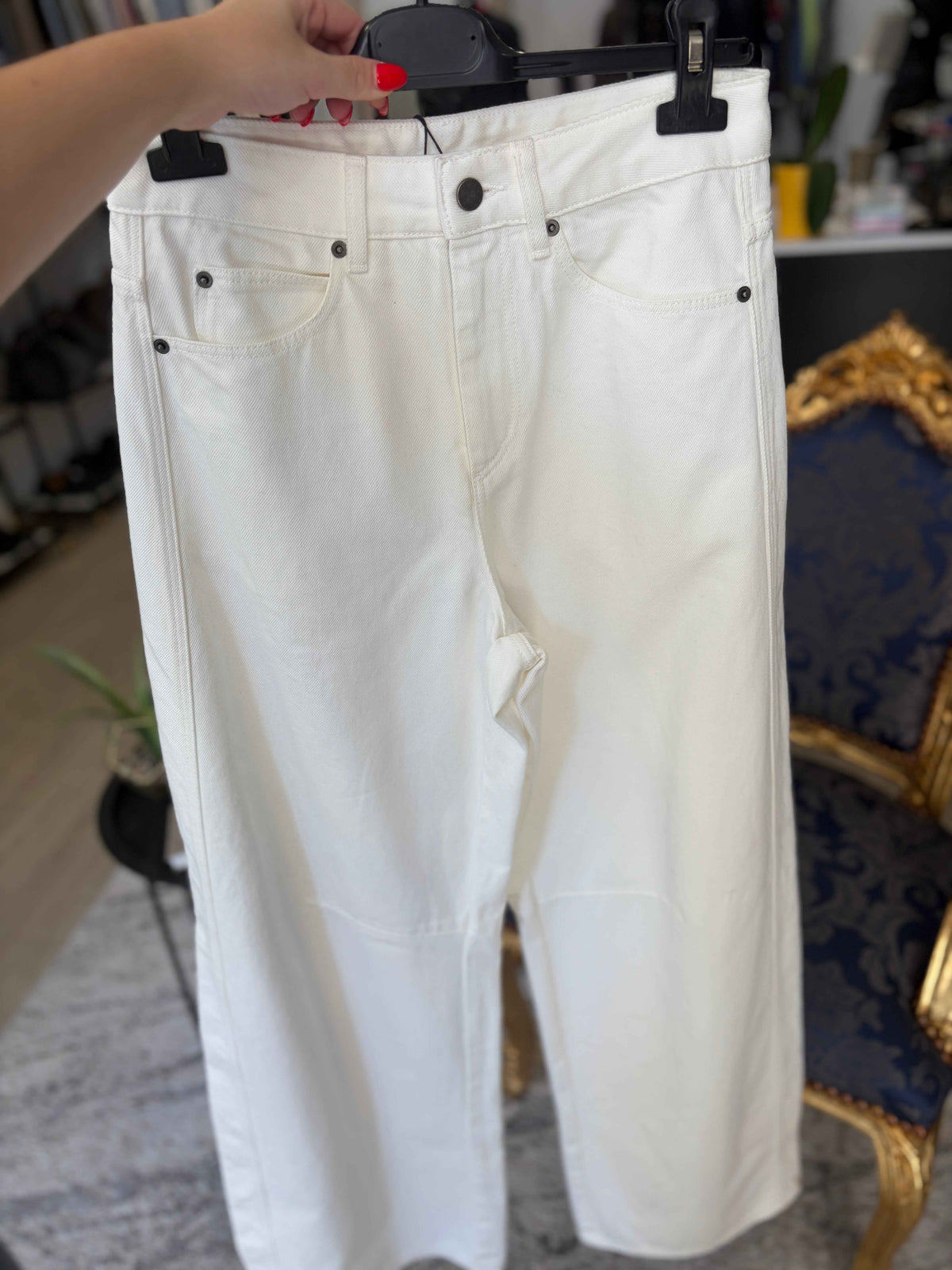 Pantalón Blanco Wide Leg Soeur