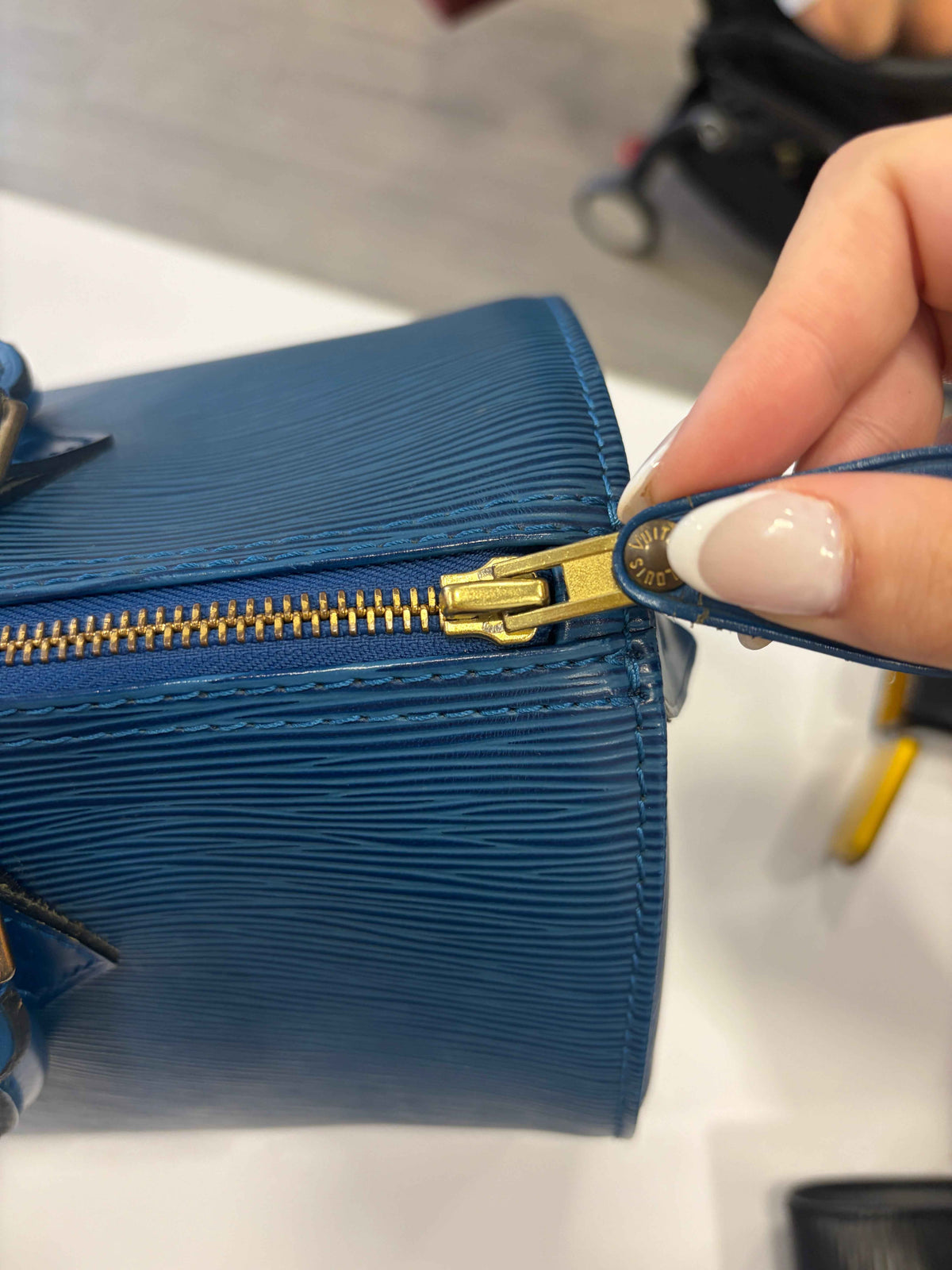 Bolso Speedy Azul Louis Vuitton