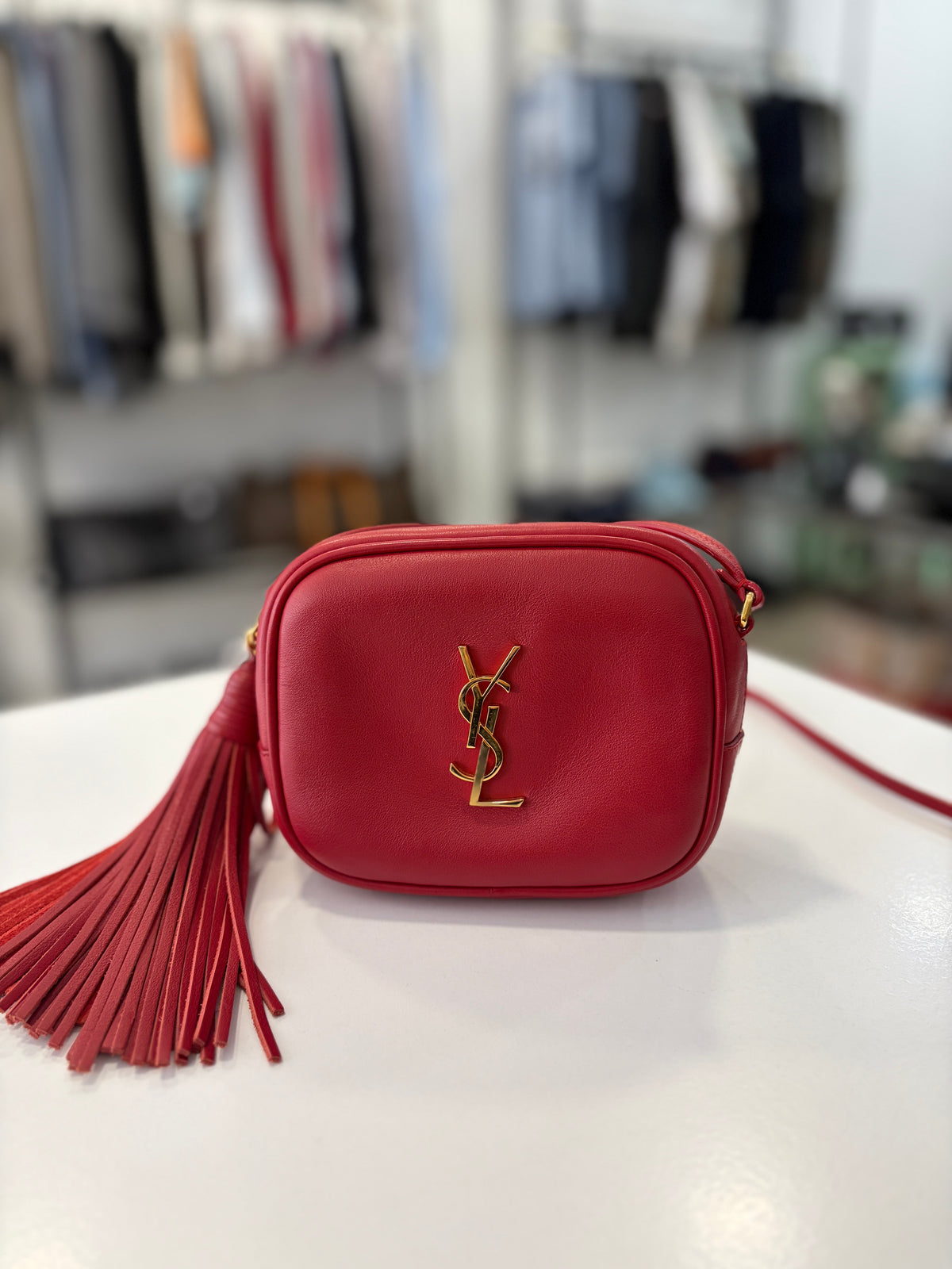 Bolso Saint Laurent Blogger Rojo
