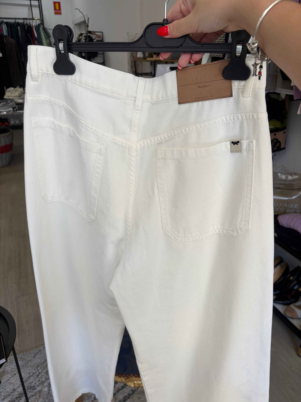Pantalón Wide Leg Con Bordado MaxMara