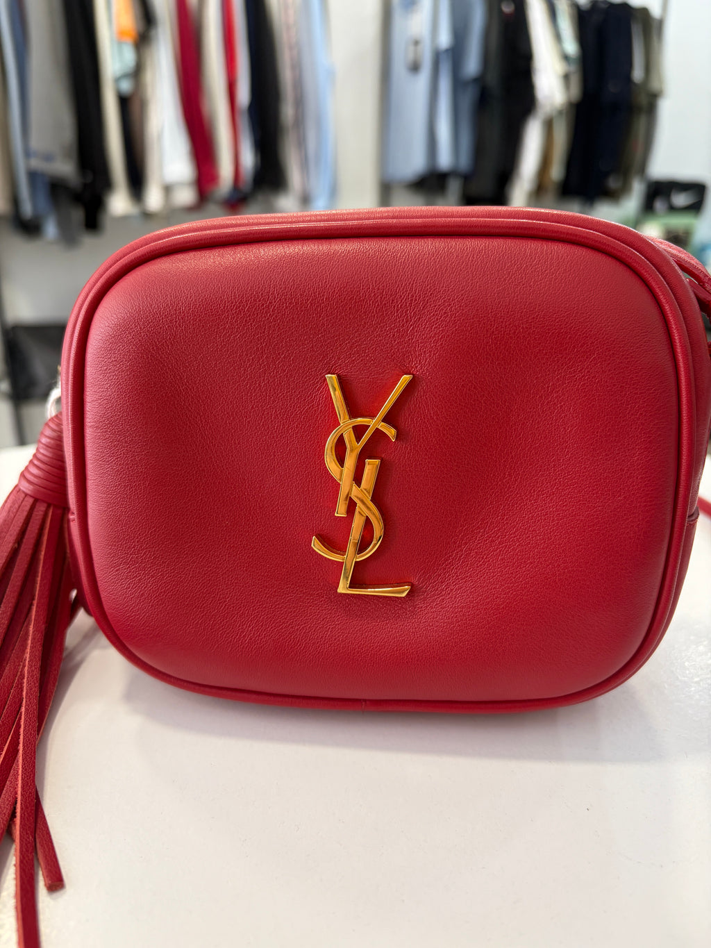 Bolso Saint Laurent Blogger Rojo